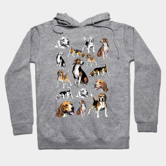 beagle Hoodie by VicaVeresk